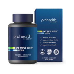 ProHealth NAD Triple Boost Ultra with 500mg Niagen NR.